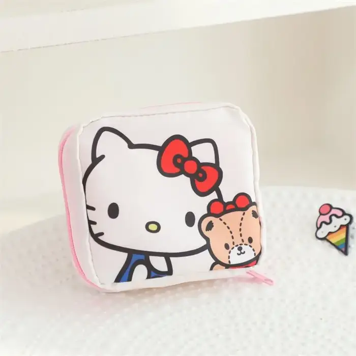 Nouvelle Pochette de Rangement Portable pour Serviettes Hygiéniques Keroppi