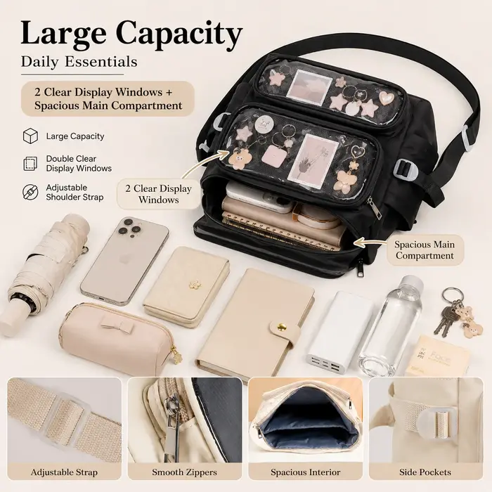 Sac Ita avec insert de fond transparent Buylor pour femme