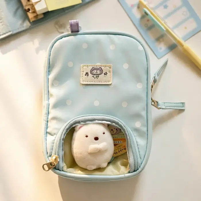 Pochette de rangement pour passeport à motif de points coréens