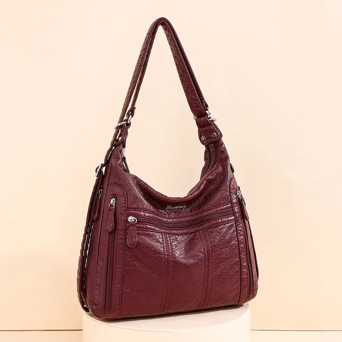 Annmouler 2022 grande capacité femmes sac à main en cuir Pu sac à bandoulière femme multifonction sac