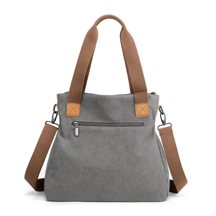 Sac fourre-tout en toile fonctionnel pour femme