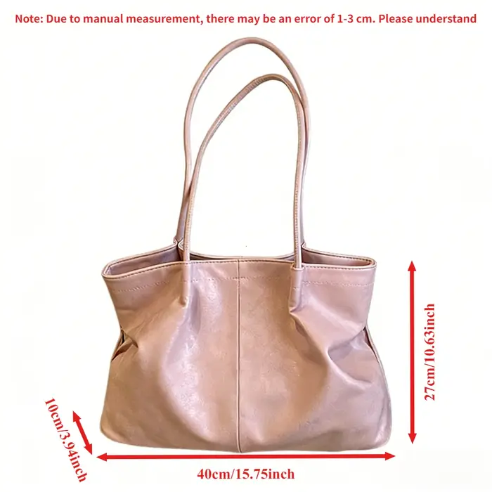 Sac fourre-tout rétro en suède mat pour femme