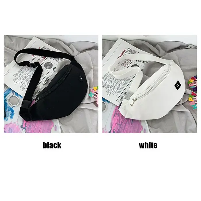 Sac banane en toile pour femme