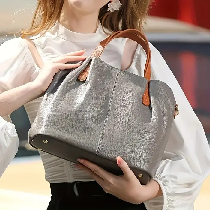 Sac à main de bureau de grande capacité pour femme chic et élégant - Sac à bandoulière - Sac fourre-tout