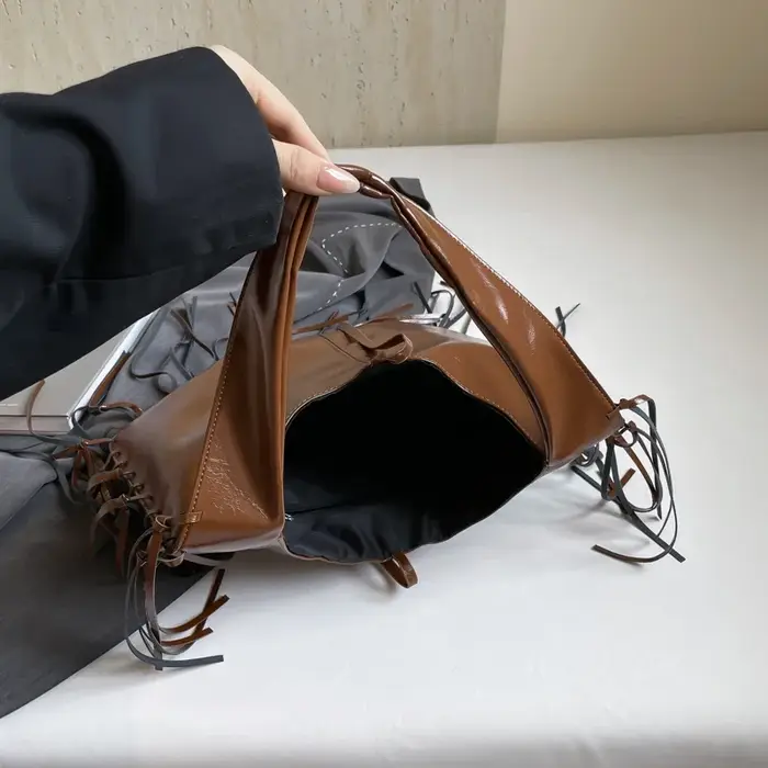 Mode gland sac à bandoulière femmes argent noir sac en cuir souple grande capacité sous les bras fourre-tout Hobo Shopper sac dame aisselle sac à main