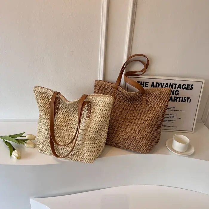 Sac à bandoulière tissé à la main pour femme