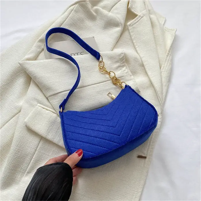 Mini sac à bandoulière en feutre pour femmes