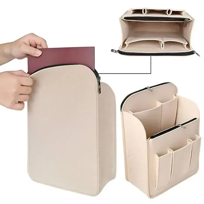 Nouvel Organisateur de Sac à Dos Multi-Poches en Feutre Grande Capacité pour Longchamp – Insert Portable de Voyage