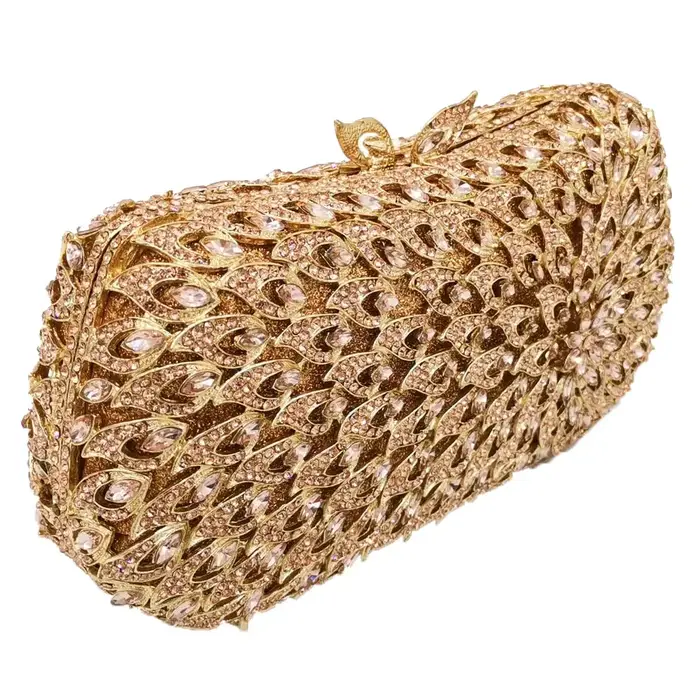 Boutique De FGG femmes élégantes soirée Minaudiere sacs De mariage mariée cristal pochette