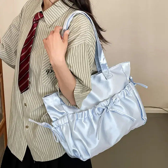 Lolita Kawaii JK Pearl Light Déformle Bowvétérans t Sac initié