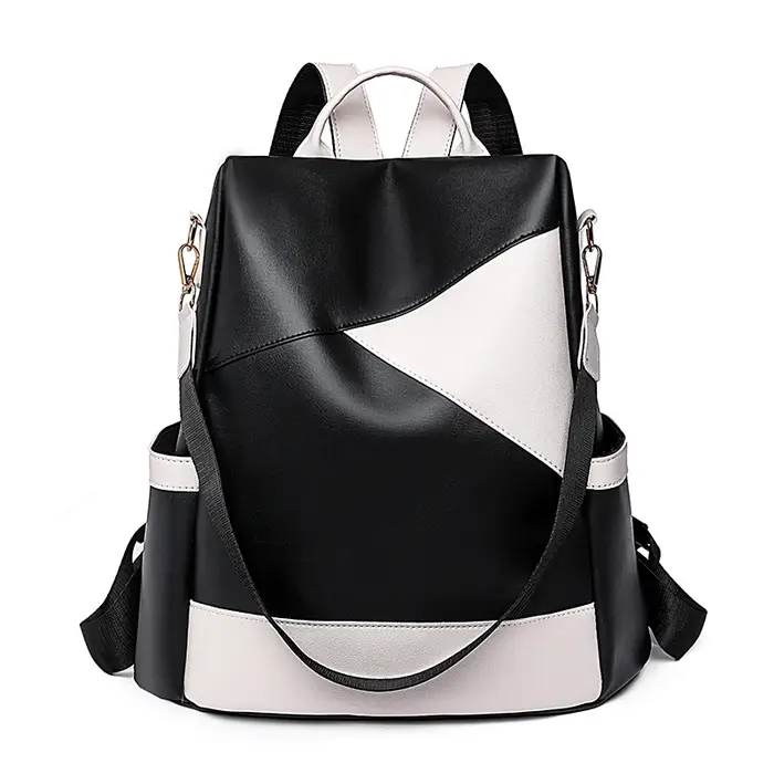 Sac à dos en cuir souple imperméable pour femmes, sac d'école à la mode pour filles, Design coloré d