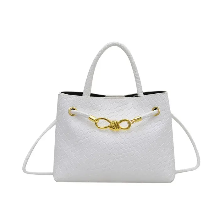 Sac fourre-tout élégant pour femme 2026 – Sac à main de banlieue de luxe à motif tissé, sac bandouli