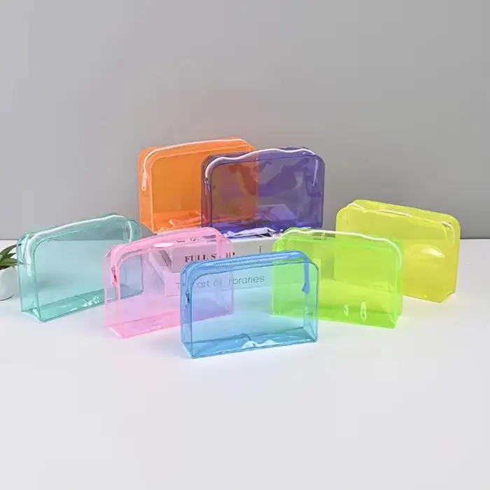 Sac à cosmétiques Transparent coloré