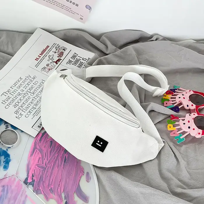 Sac banane en toile pour femme