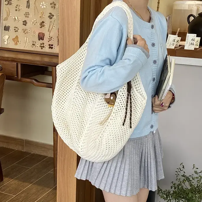 Sacs à bandoulière pour femmes décontracté paille osier tissé dames fourre-tout à la main grande capacité été plage femme sac de messager