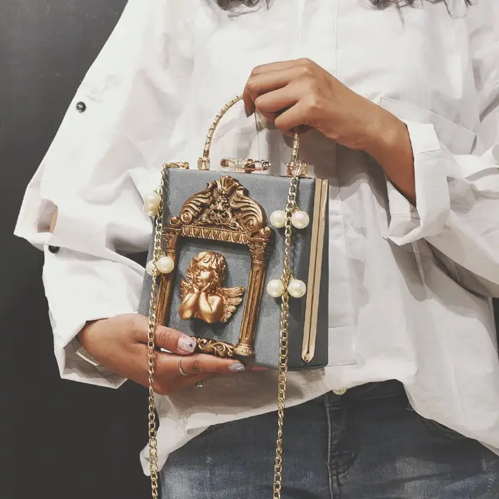 Luxe ange femme sacs à Main mode perle femmes Sac bandoulière marque en cuir