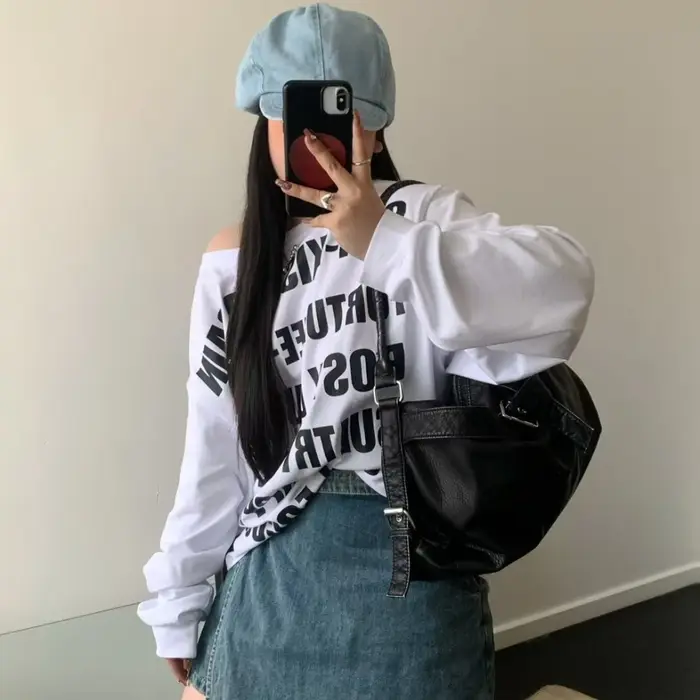 Sac fourre-tout rétro en cuir pour femme
