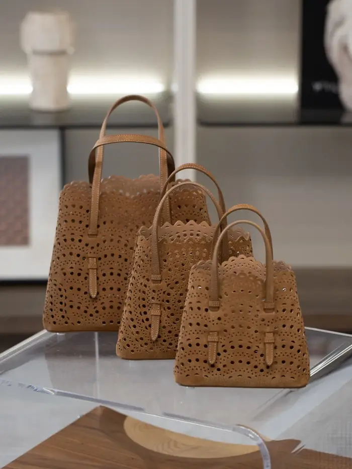 Nouveau sac de Shopping fourre-tout en cuir avancé vague évider panier rétro daim sac incliné à bandoulière unique