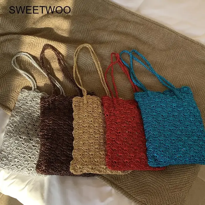 Sac à bandoulière en crochet fait main