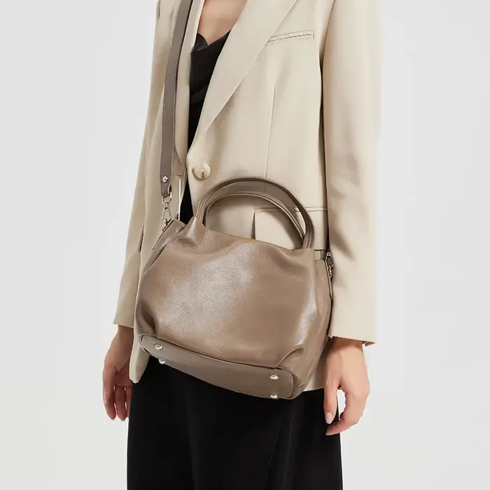Sac à main en cuir de vache véritable pour femmes, sac à bandoulière de luxe, sacs de marque de luxe