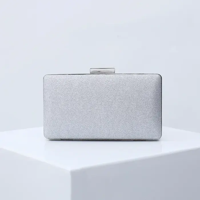 Pochette de soirée pour femmes, sacs à main brillants de mariage, pochettes à nœud en métal, sac à b