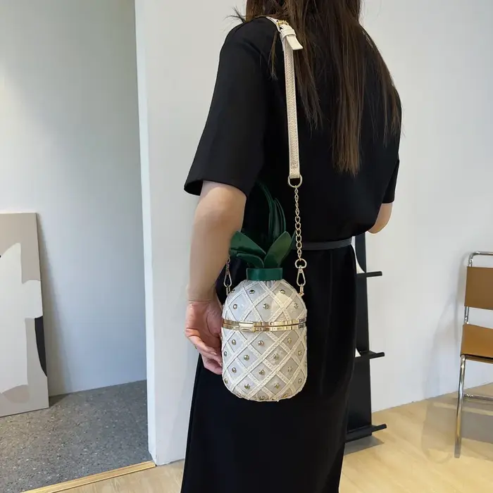 Sac ananas sac femme Rivet rhombique décontracté Portable épaule sac à bandoulière sacs à main Bolsos Bolso Mujer Bolsa