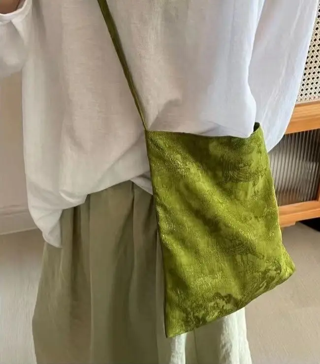 Sac à Bandoulière Jacquard Vintage pour Femme