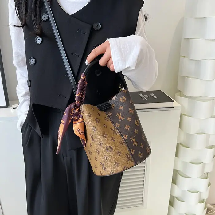 Sac de mode avancé pour femmes 2025, nouveau sac décontracté pour femmes, sac seau de grande capacit