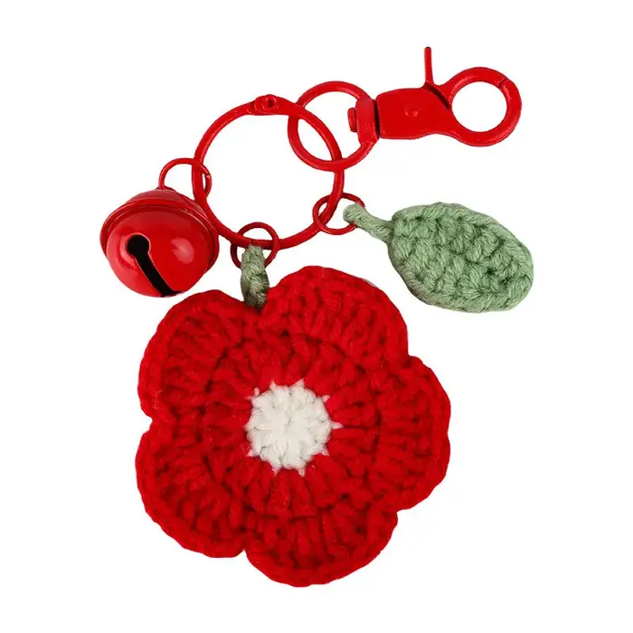 Pendentifs de sac en Crochet en fil de fleur