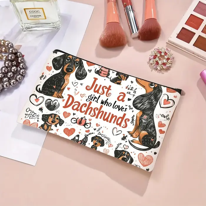Trousse de maquillage teckel