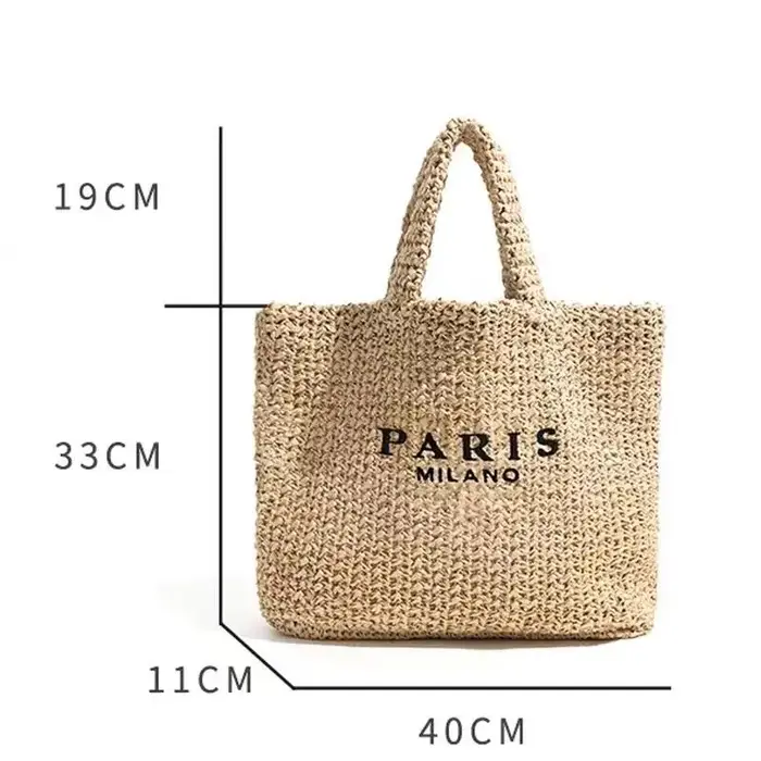 Sac à main en raphia pour femmes