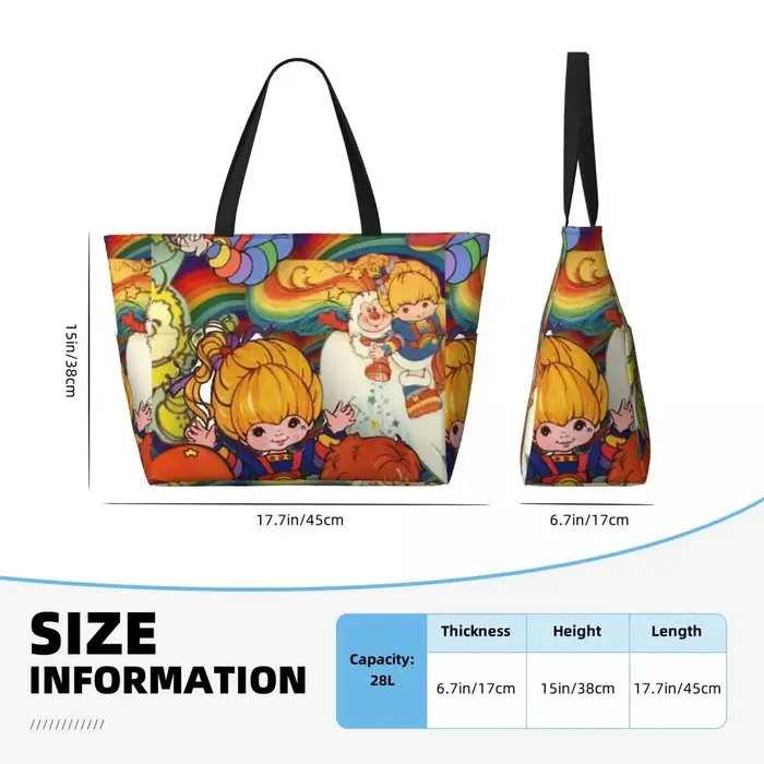 Rainbows Brite – sac fourre-tout de plage