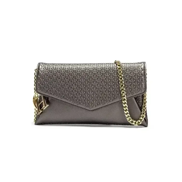 Sac à main CH pour femmes, sac à main de luxe de créateur, sac à bandoulière à chaîne dorée embossée