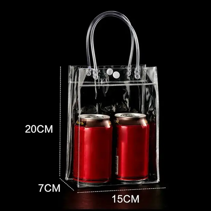 Sac à main en plastique PVC transparent de grande capacité