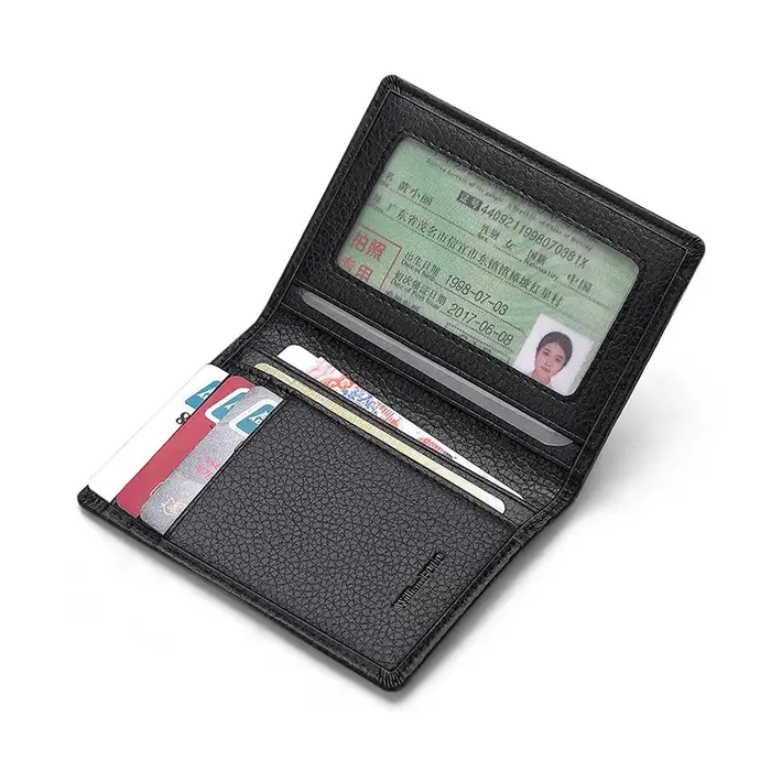 Marque de luxe Mini Ultra-mince petit portefeuille hommes court en cuir