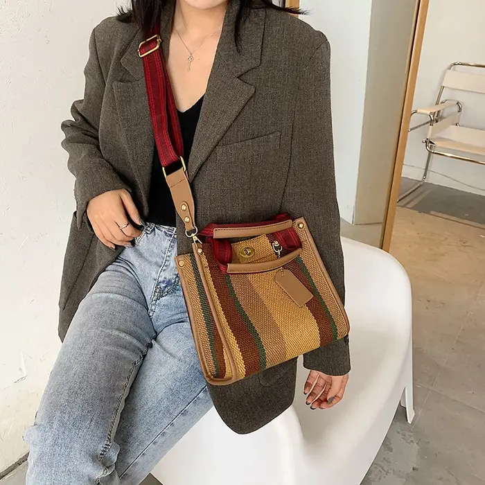 Toile femmes toile sacs à main sacs à bandoulière grande capacité dames sacs à bandoulière pour femmes mode femme fourre-tout sac de messager nouveau