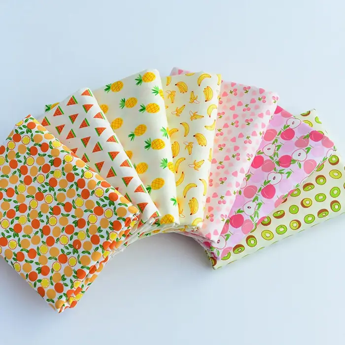 Tissu en coton imprimé fruits 100% coton