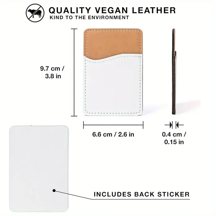 Portefeuille de cartes de téléphone en cuir PU personnalisable
