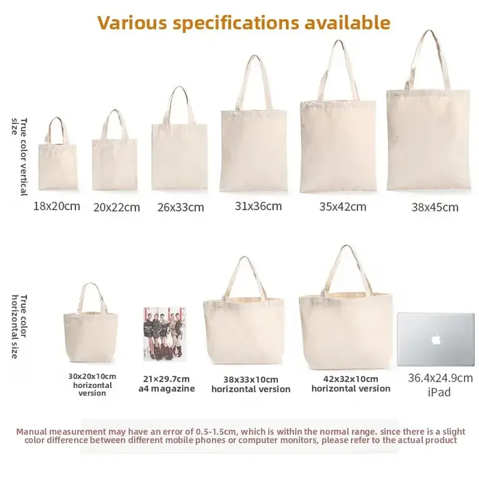 Sac fourre-tout en toile personnalisable