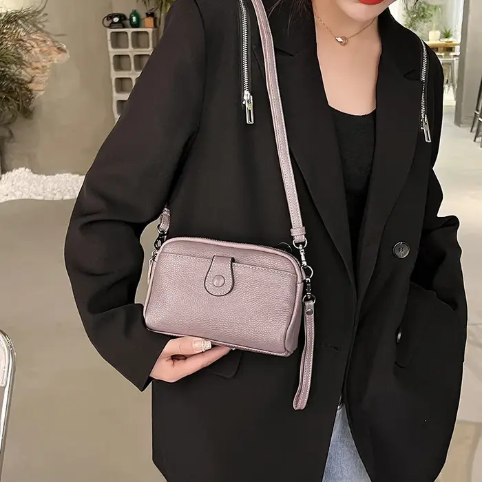 Femmes en cuir véritable sac à bandoulière nouveau décontracté femme petits sacs