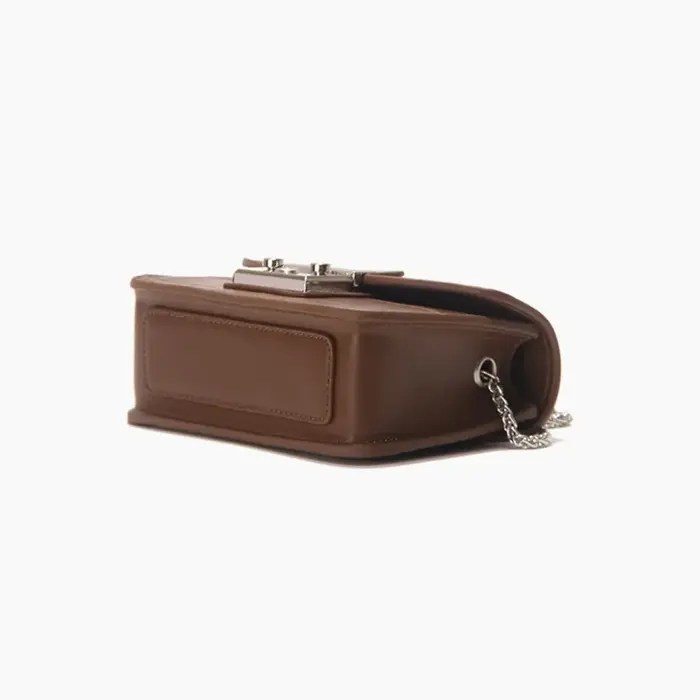 Sac carré élégant rétro à motif crocodile