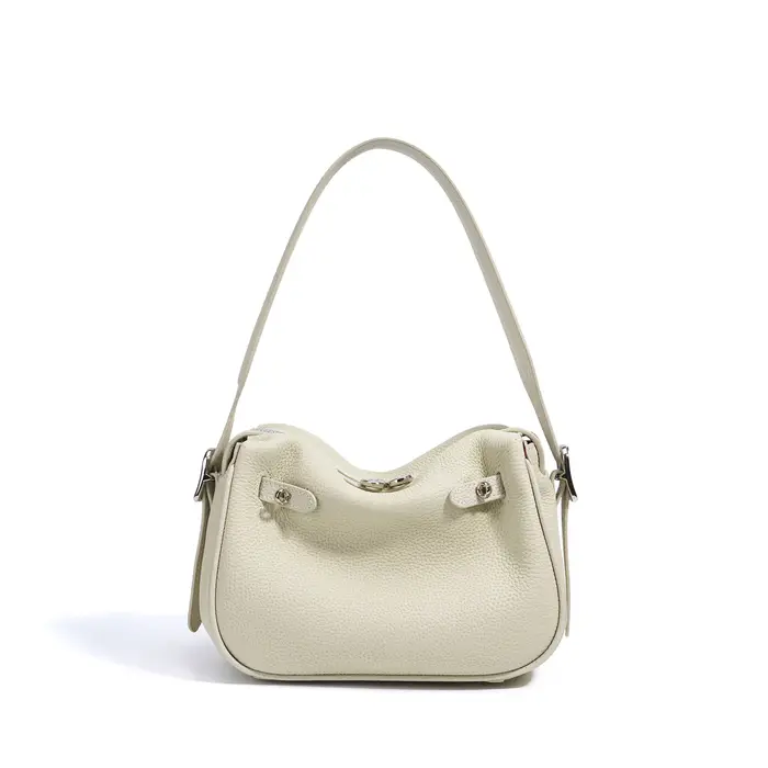 2025 été vert Beige couleur Style décontracté femmes sac à bandoulière petit véritable cuir de vache femme sac à main doux