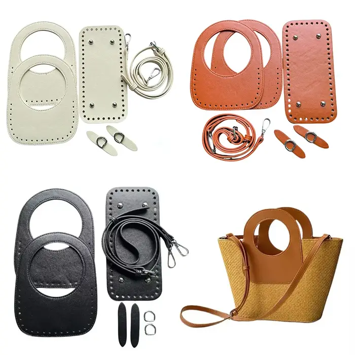 Sac de plage accessoires faits à la main sac à dos créatif bricolage portefeuille matériau Pu poignée bandoulière
