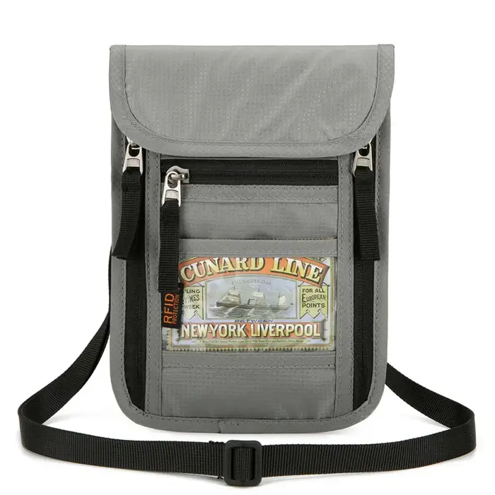 Portefeuille pour passeport de voyage, pochette de cou, étui porte-cartes pour passeport