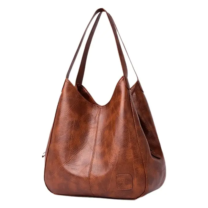 Grand sac fourre-tout en cuir souple