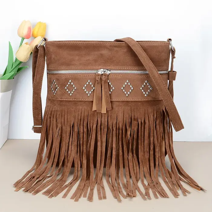 Sac à franges de grande capacité pour femmes