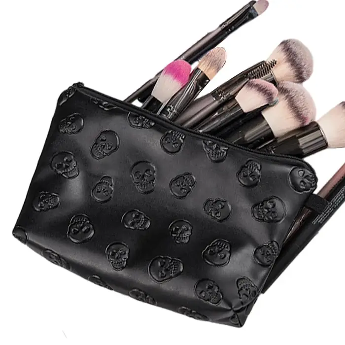Sac à cosmétiques en cuir PU pour femmes