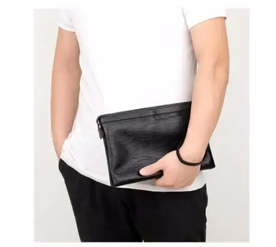 Pochette en PU pour hommes