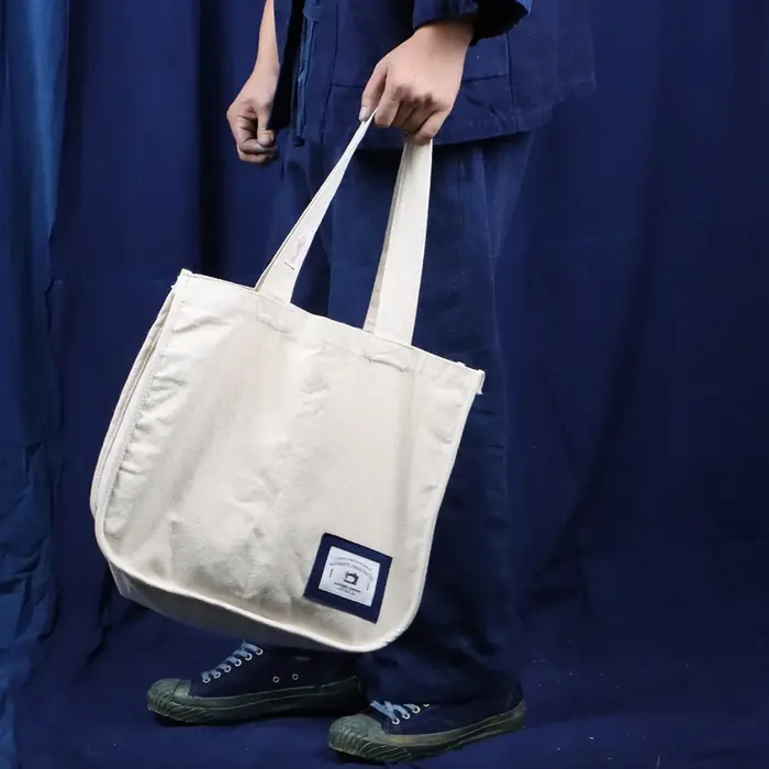 Style Vintage japonais toile fourre-tout hommes femmes Sac Shopping Sac à main coton épais compartiment stockage Eco Sac Shopper sacs à bandoulière