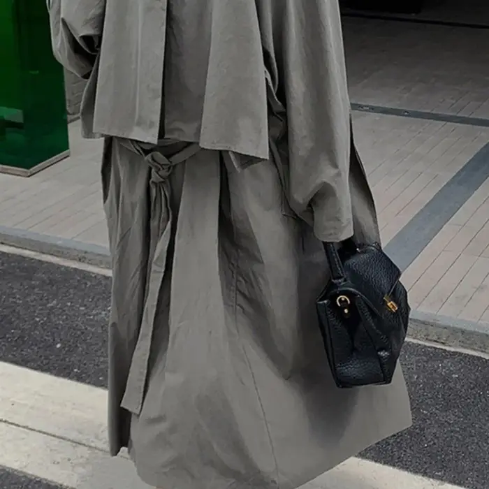 Sac fourre-tout minimaliste en cuir souple